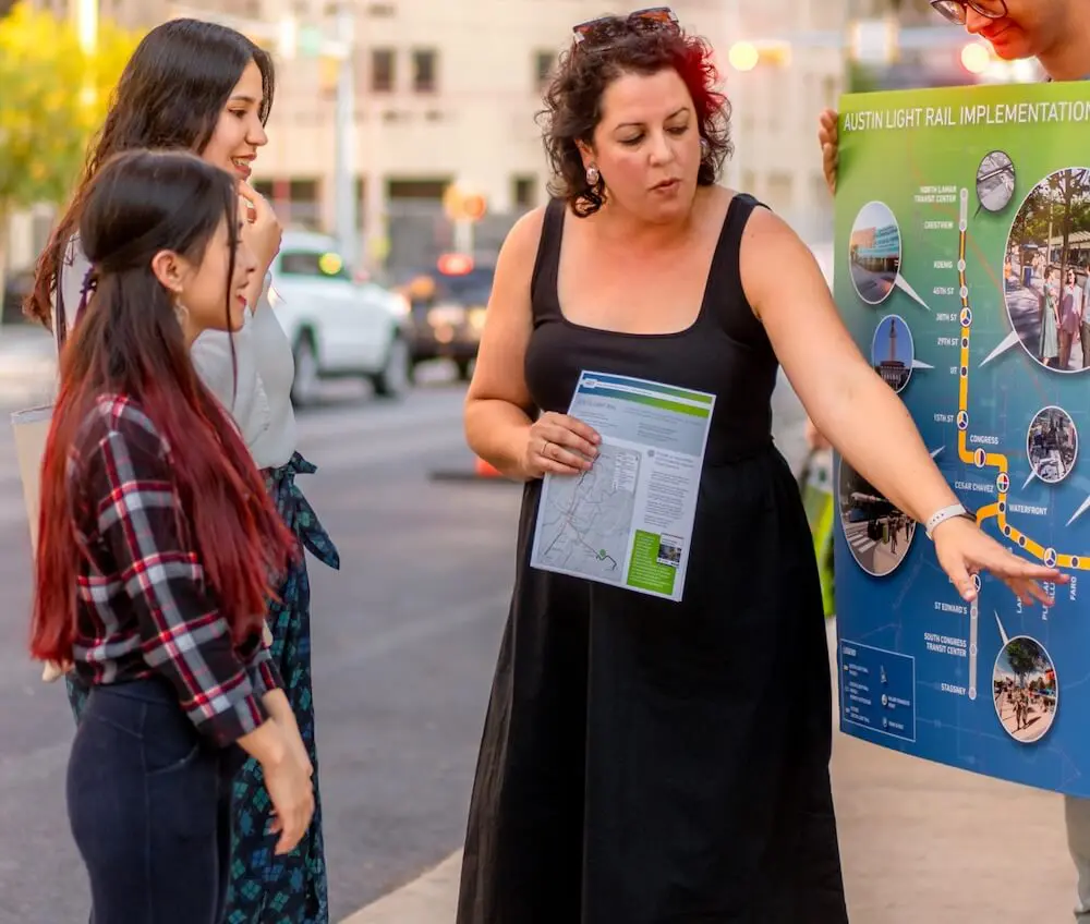 Public engagement event on south congress avenue